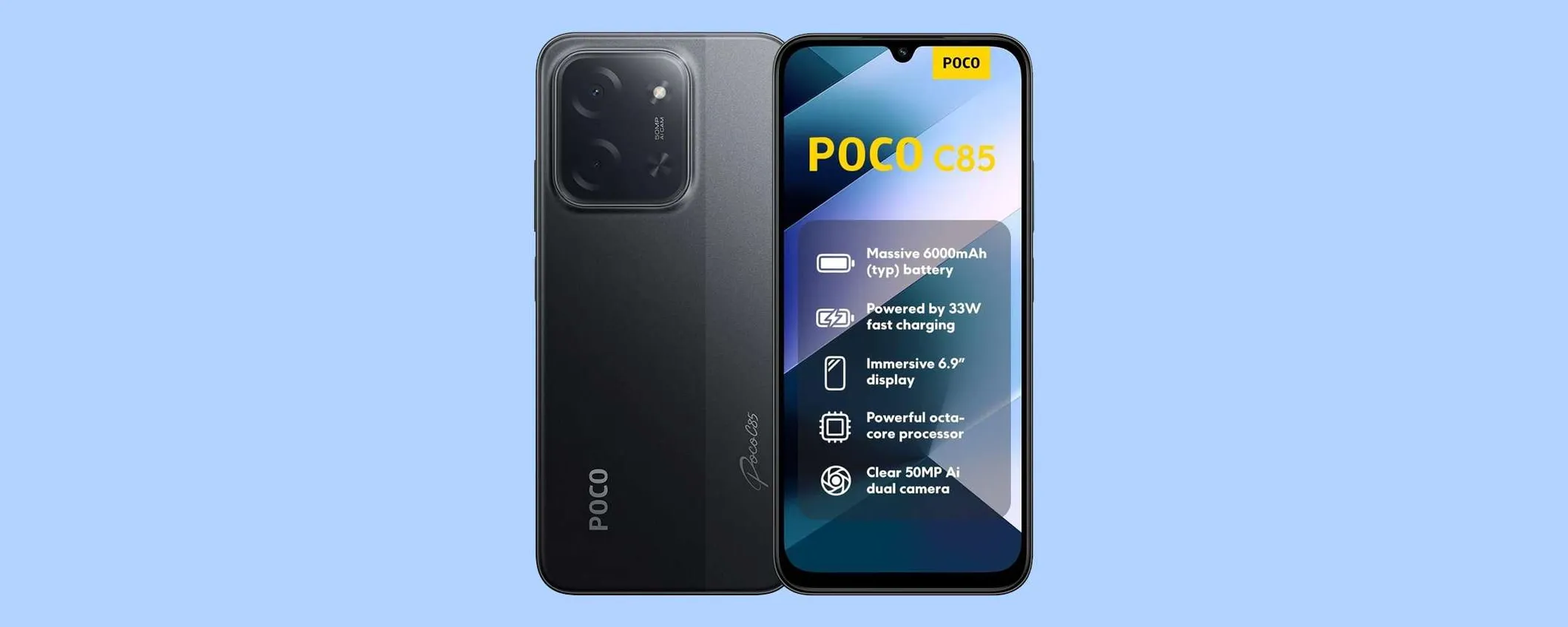 POCO C85 è il battery phone per eccellenza: è in offerta a soli 121€