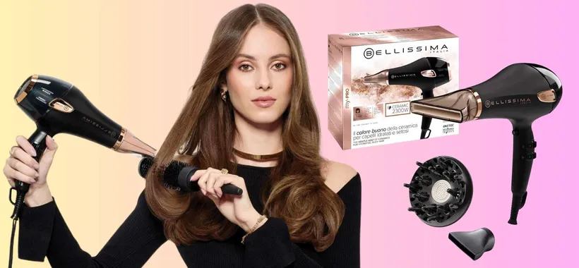 Asciugacapelli professionale Bellissima My Pro con diffusore e concentratore (51€)