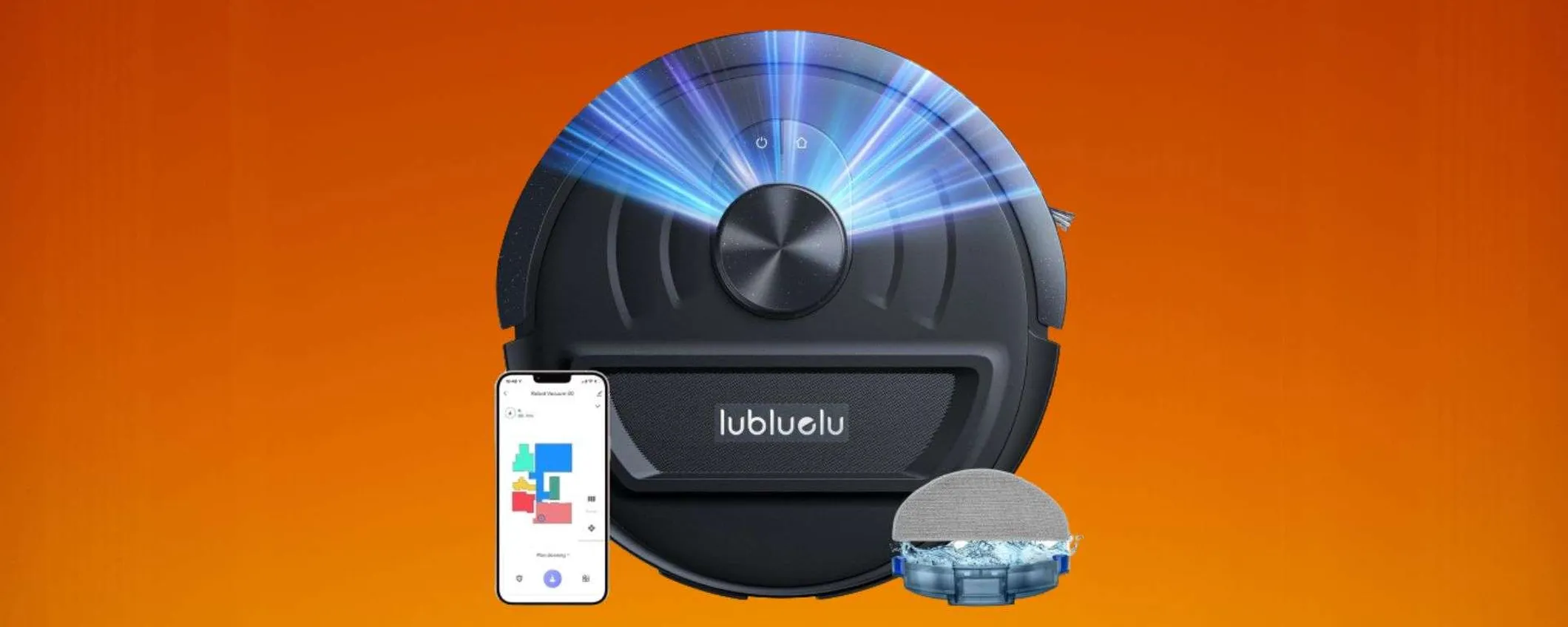 Robot 2-in-1 Lubluelu L20 in offerta a soli 154€: pavimenti splendenti senza sforzo