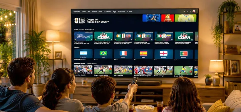 Guarda i mondiali di calcio in streaming: su Prime Video c'è DAZN