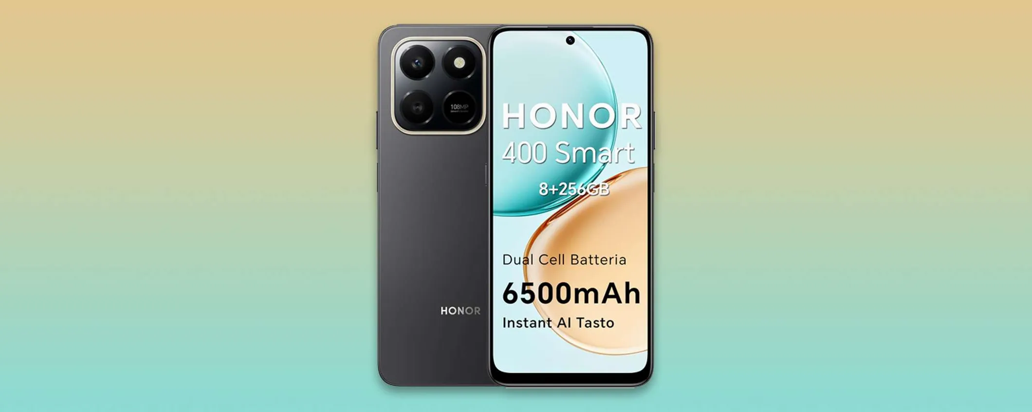 Honor 400 Smart con fotocamera da 108MP in offerta a soli 141€