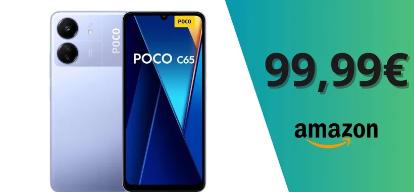 POCO C65, nuovo minimo storico su Amazon: il migliore Android sotto i 100€