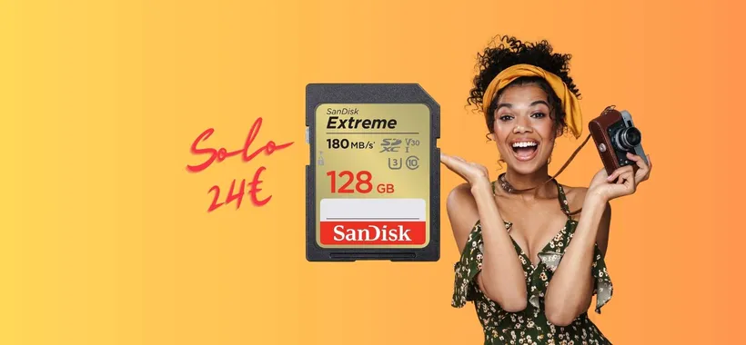 Scheda SD 128GB SanDisk: il TOP a soli 24€ su Amazon