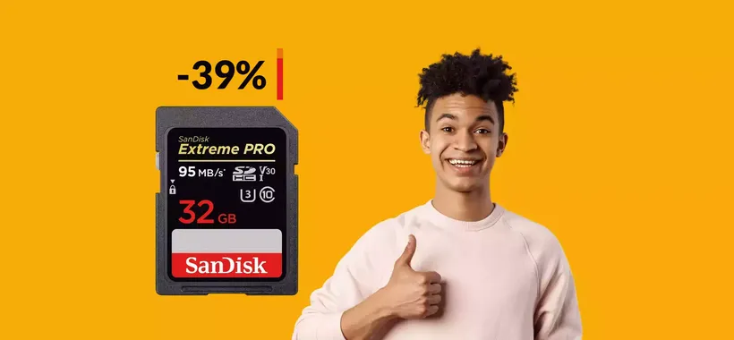 Scheda SD 32GB, PERFETTA per ogni evenienza: già tua con 18€