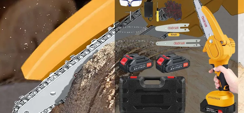 Motosega elettrica con 2 batterie e accessori a 35€: prezzo Amazon SHOCK