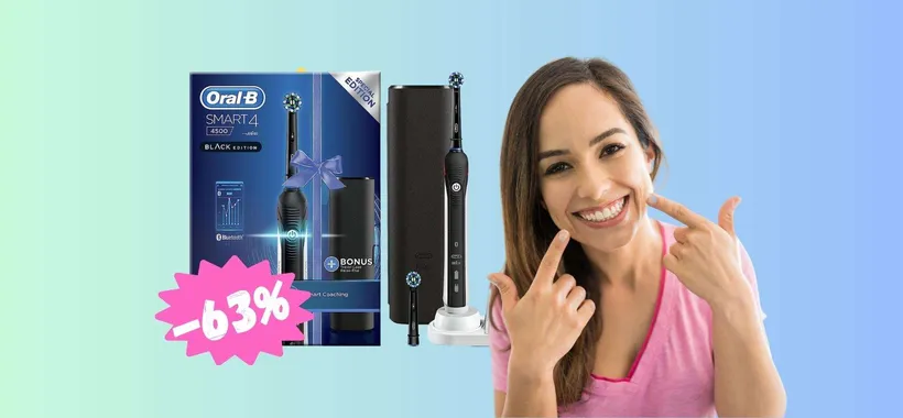 Oral-B Smart 4 al PREZZO più BASSO di SEMPRE (-63%)