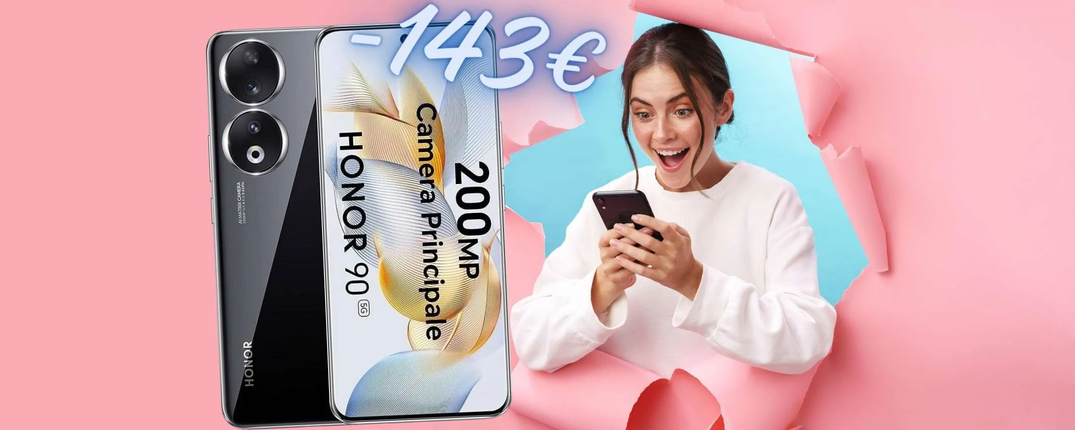 Honor 90 5G (12/512GB) a 143€ in MENO solo su eBay: FOLLIA PURA