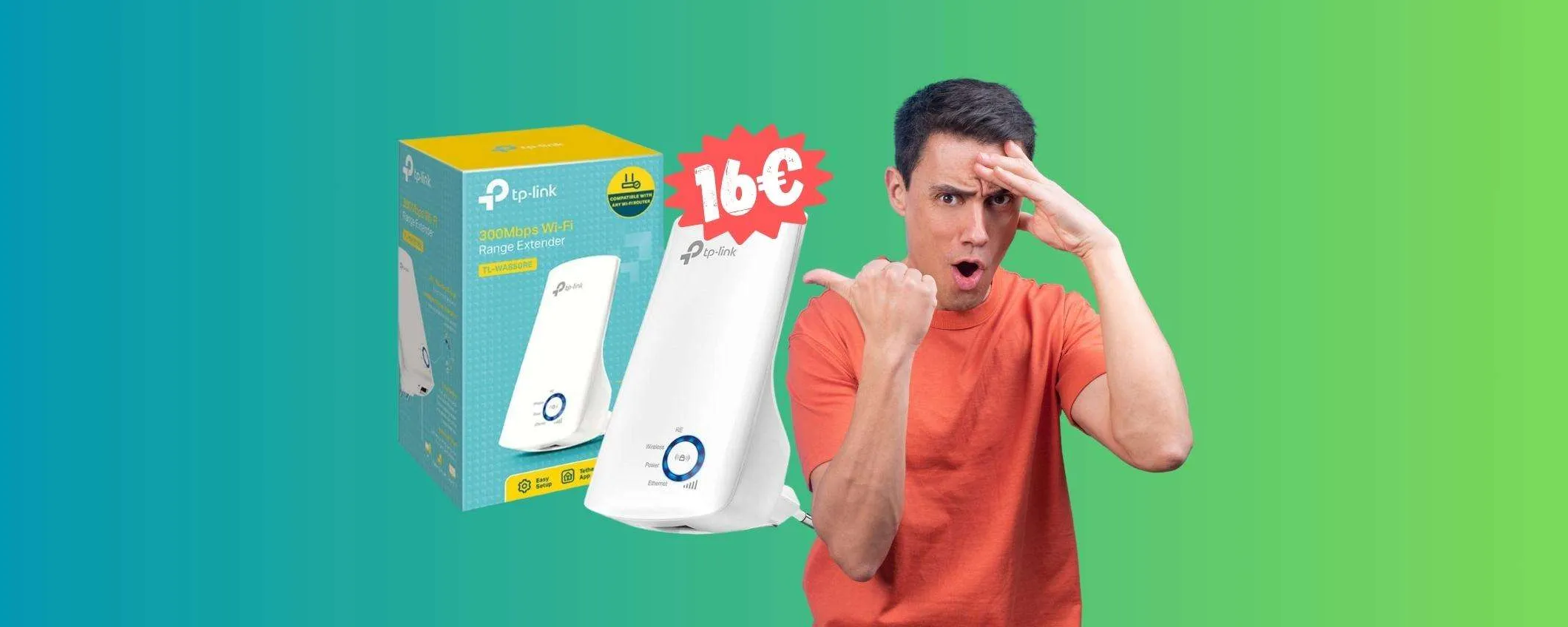 Ripetitore wireless TP-Link: costa poco e spara internet sulla luna