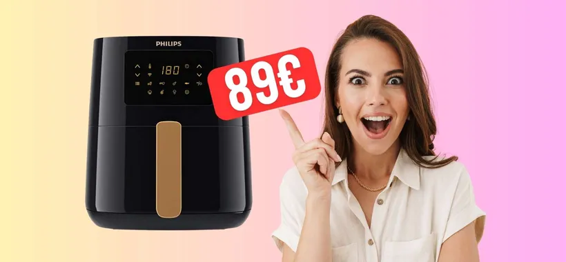 OFFERTA PAZZESCA su Amazon per la friggitrice ad aria Philips (89€)