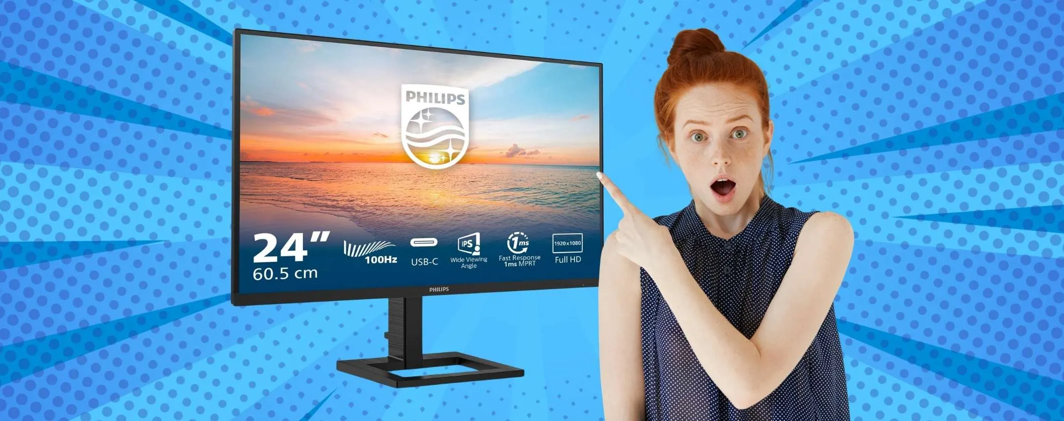 Monitor Philips da 24 pollici: un piccolo prezzo per una grande visione