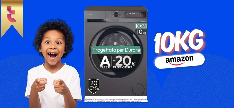 Carico da 10kg per Candy ProWash 500, lavatrice d'ultima gen a meno di 380€