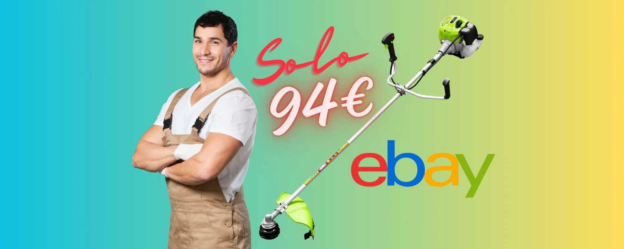Decespugliatore a scoppio con motore POTENTE tuo a 94€ su eBay