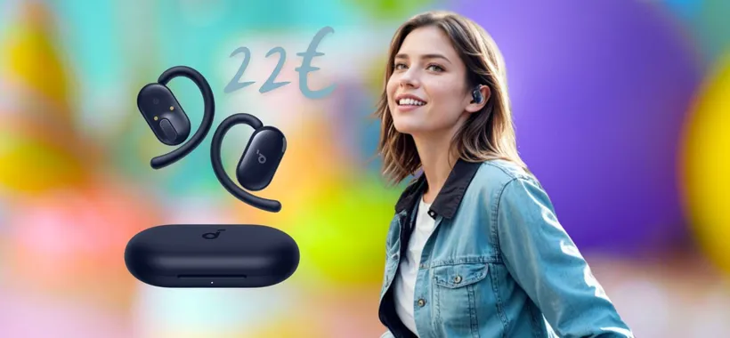 Auricolari wireless SoundCore Anker V20i con gancetti stabili e IP55
