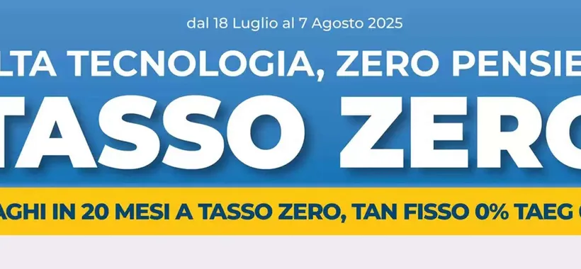 Volantino Sinergy, quante offerte a tasso zero: smartphone, PC e non solo in 20 rate