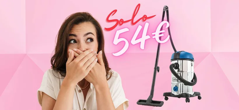 Bidone aspiratutto, anche i liquidi, su eBay in OFFERTA FOLLE a 54€