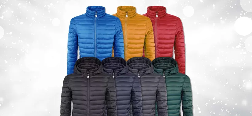 Piumino VEQUE da uomo: coloratissimo, caldo, offerta a soli 25€