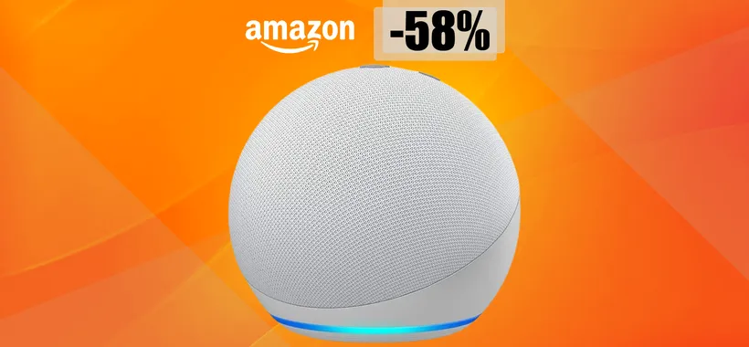 Echo Dot 4 con ALEXA, già tuo ad un prezzo clamorosamente basso: 24€