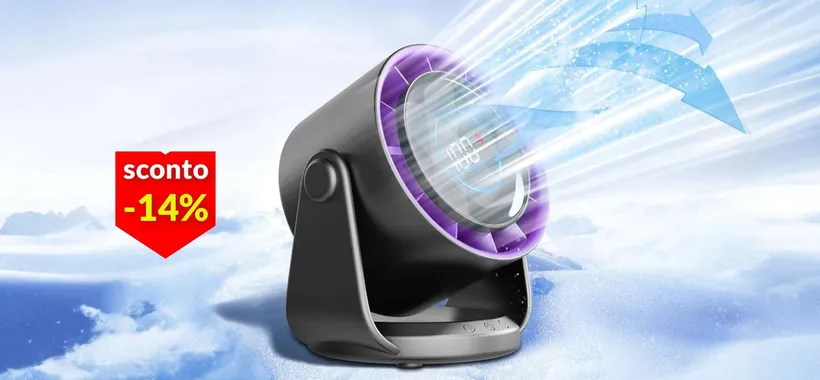 Ventilatore portatile a 20€ su Amazon: refrigerio assicurato, è super silenzioso