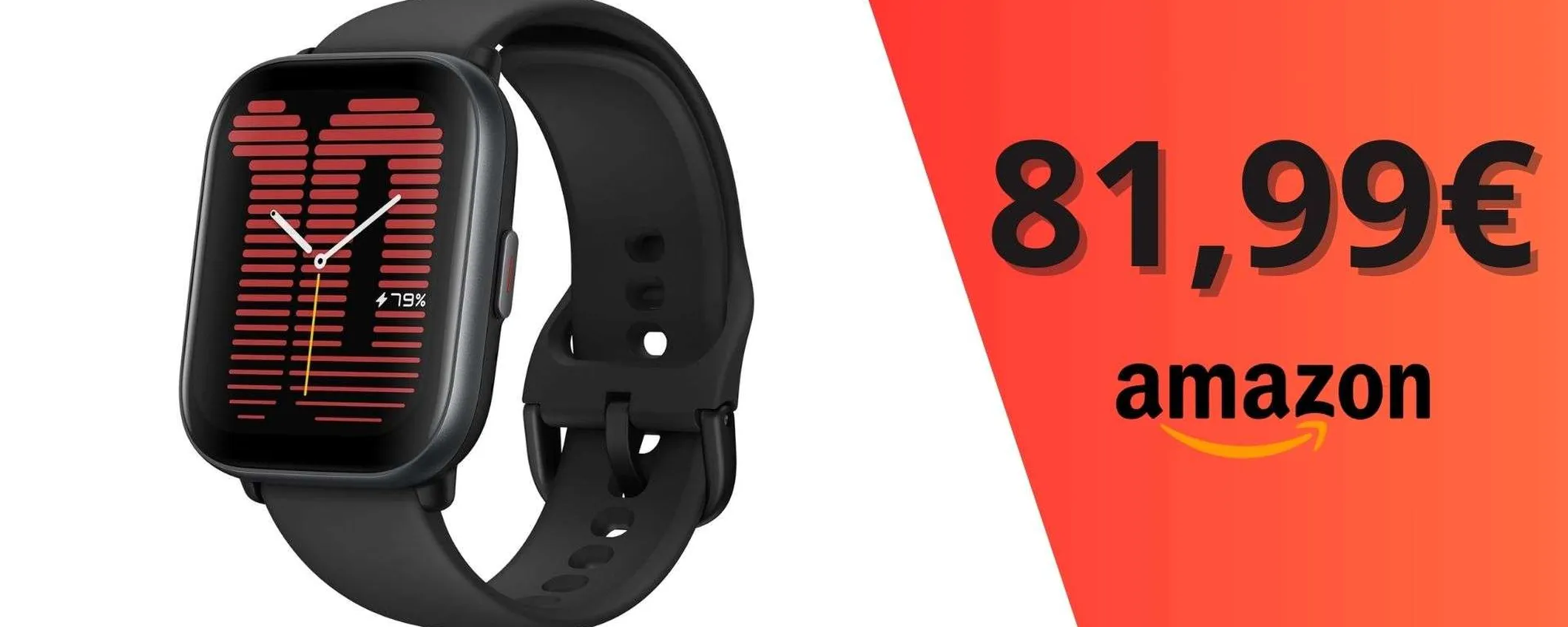 Amazfit Active: smartwatch con GPS e coach AI con SUPER sconto su Amazon