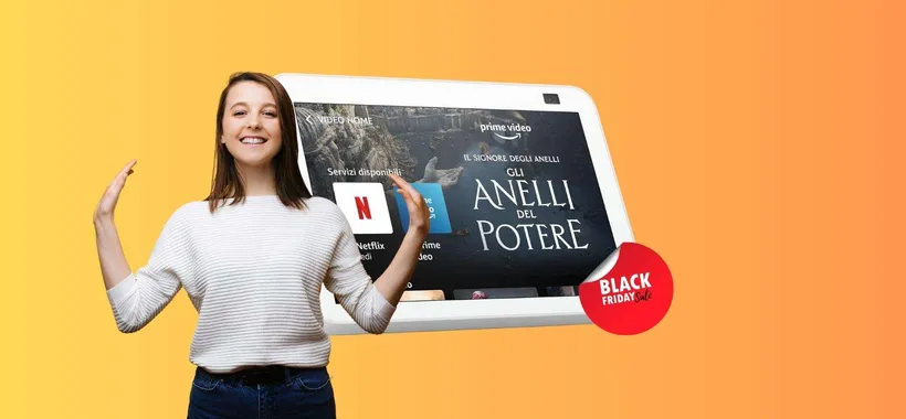 Echo Show 8 2a Generazione in SUPER PROMO Black Friday