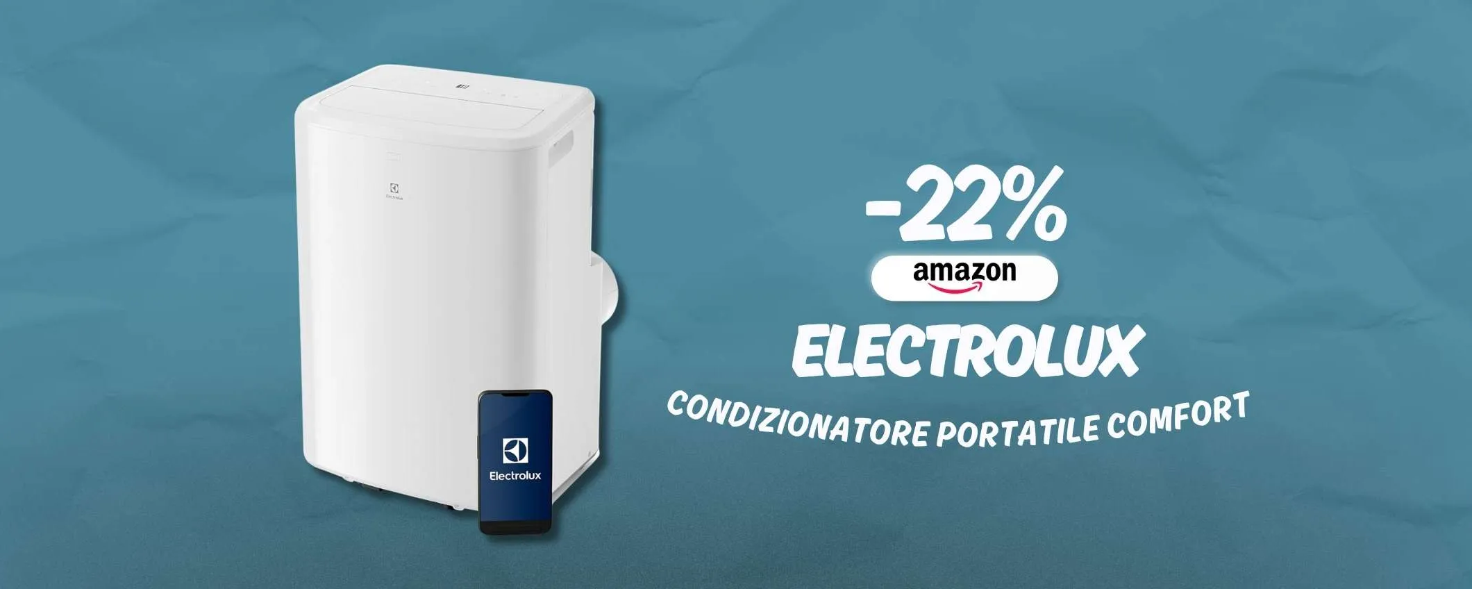 Freschezza assoluta con il condizionatore portatile 9000 BTU di Electrolux, -22%