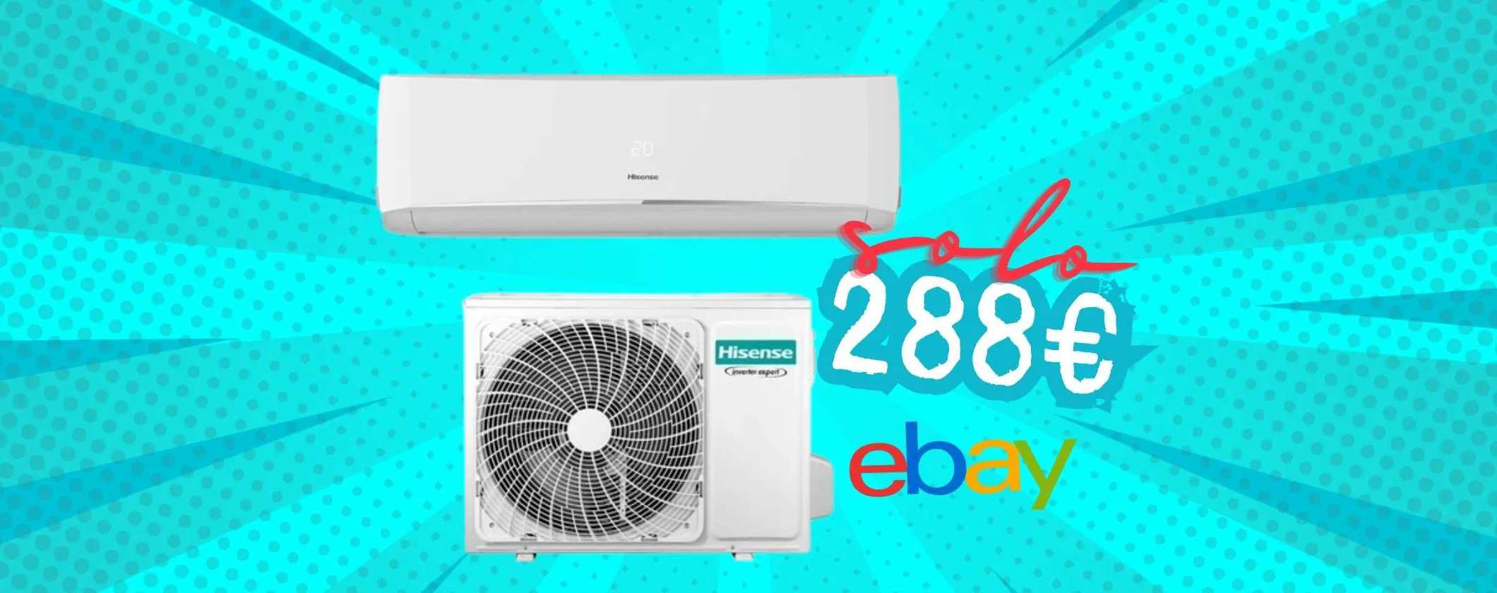 Condizionatore Hisense Halo A++ da 9000 BTU e connessione WiFi (288€)