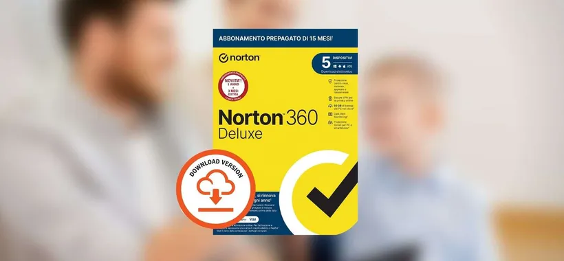 Norton 360 Deluxe 2023 in offerta Amazon: solo 18 euro per 5 dispositivi