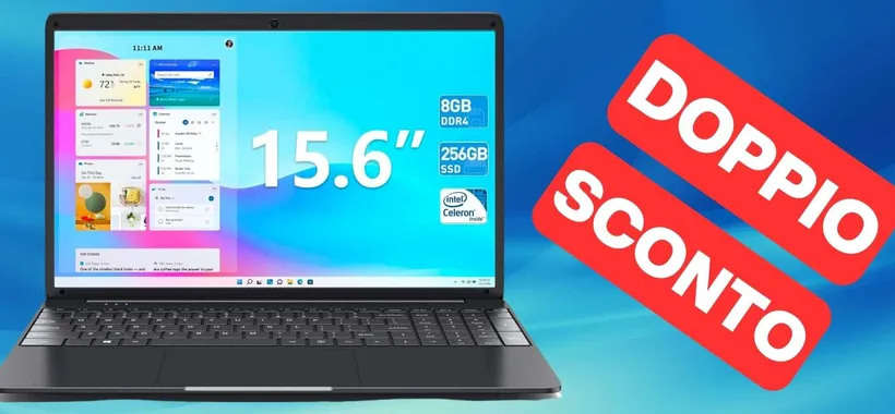 Solo 169€ per questo NOTEBOOK con 8GB di RAM e SSD da 256GB