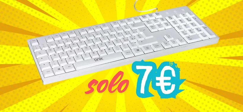Tastiera con cavo USB a circa 7€ su Amazon, affare da non perdere