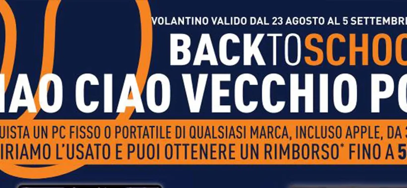 Volantino Unieuro: i migliori PC per ricevere fino a 500 euro di rimborso