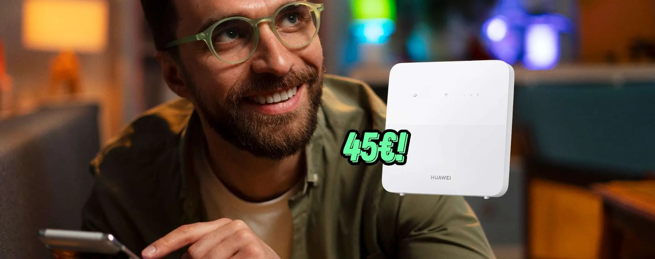 Niente linea fissa a casa? Naviga senza limiti in 4G con HUAWEI B320-323 Router a soli 45€