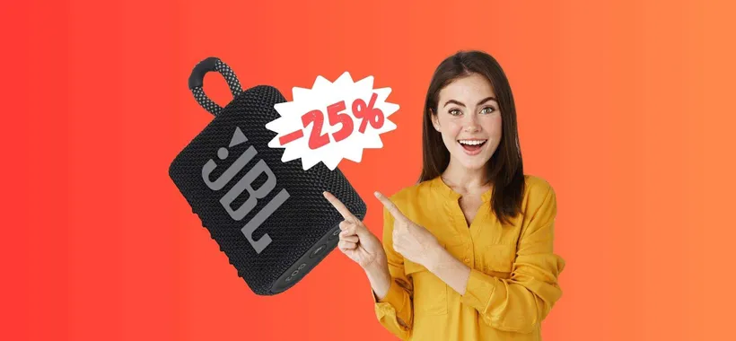 JBL GO 3: torna il RE degli speaker Bluetooth in SCONTO (-25%)