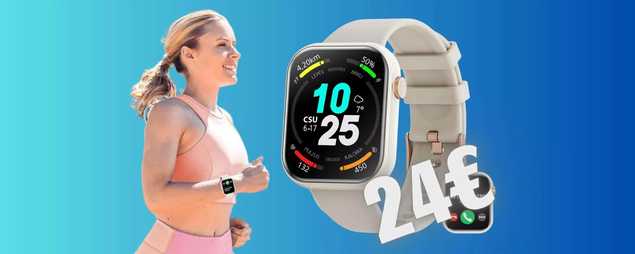 Smartwatch con vivavoce a POCHISSIMO su Amazon (24€)