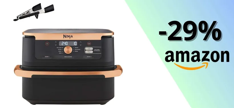 Ninja Foodi FlexDrawer, tua a meno di 200€: friggitrice ad aria perfetta per ogni esigenza