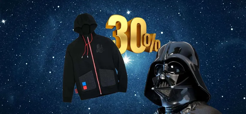 Felpa Darth Vader Star Wars in offerta al 30%, solo 50€