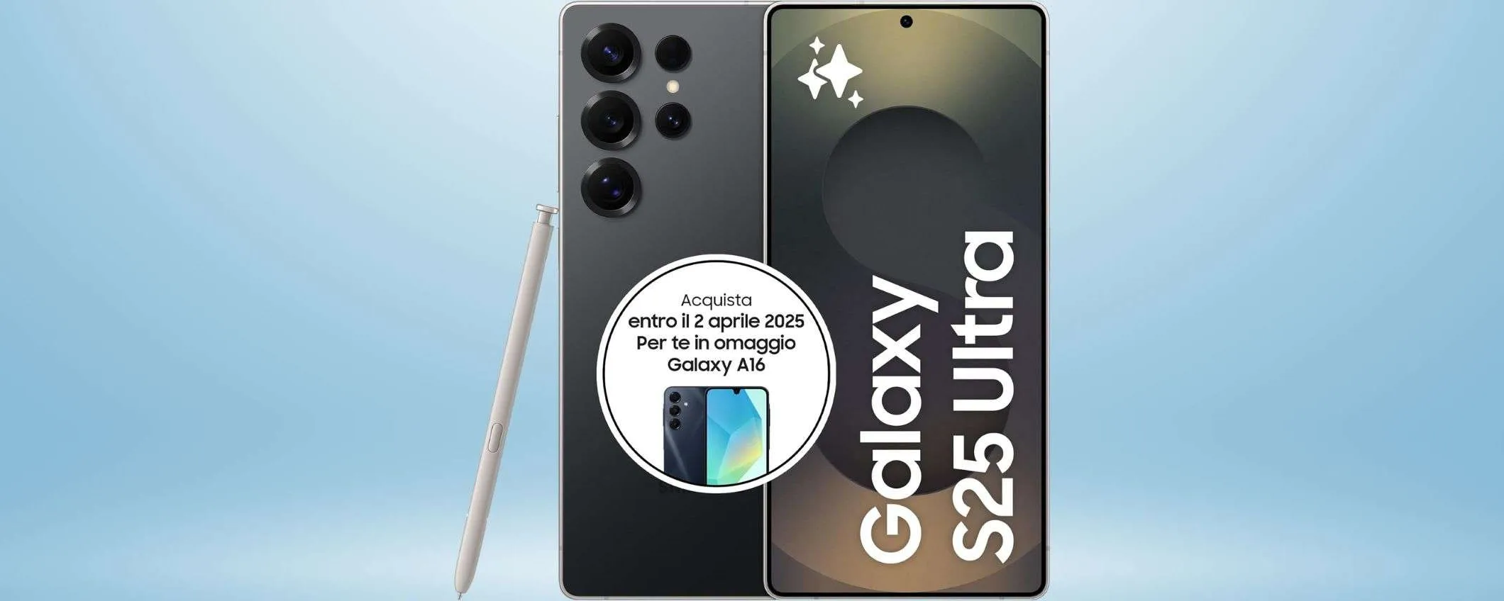 Samsung Galaxy S25 Ultra in offerta SHOCK: 300 euro di sconto e un Galaxy A16 GRATIS