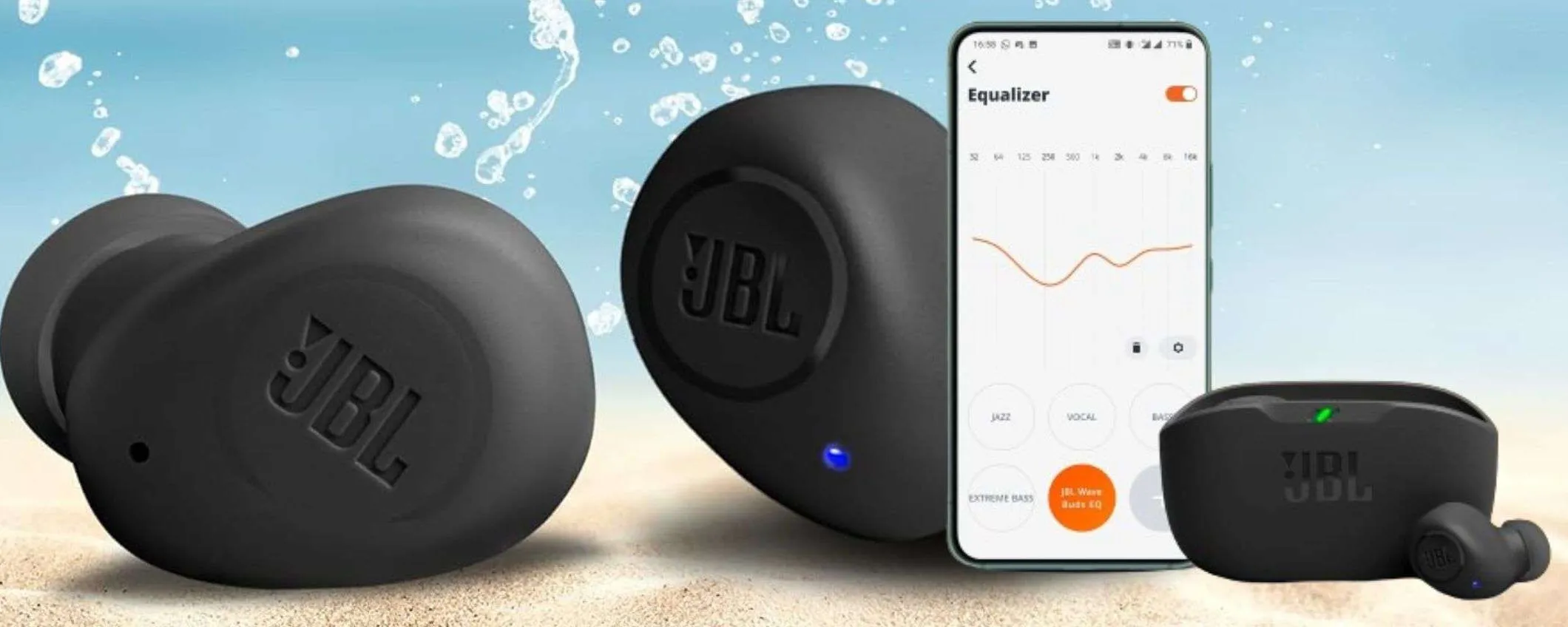 JBL Wave Buds a 39€: auricolari wireless PREMIUM a prezzo ridicolo (Amazon)
