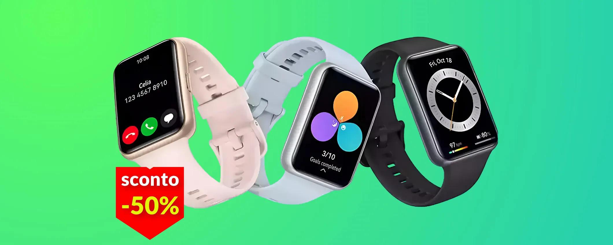 Con questo smartwatch Huawei puoi fare tutto ed oggi costa la metà (74€)