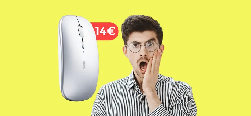 Mouse wireless silenzioso e preciso: una sorpresa ad appena 14€