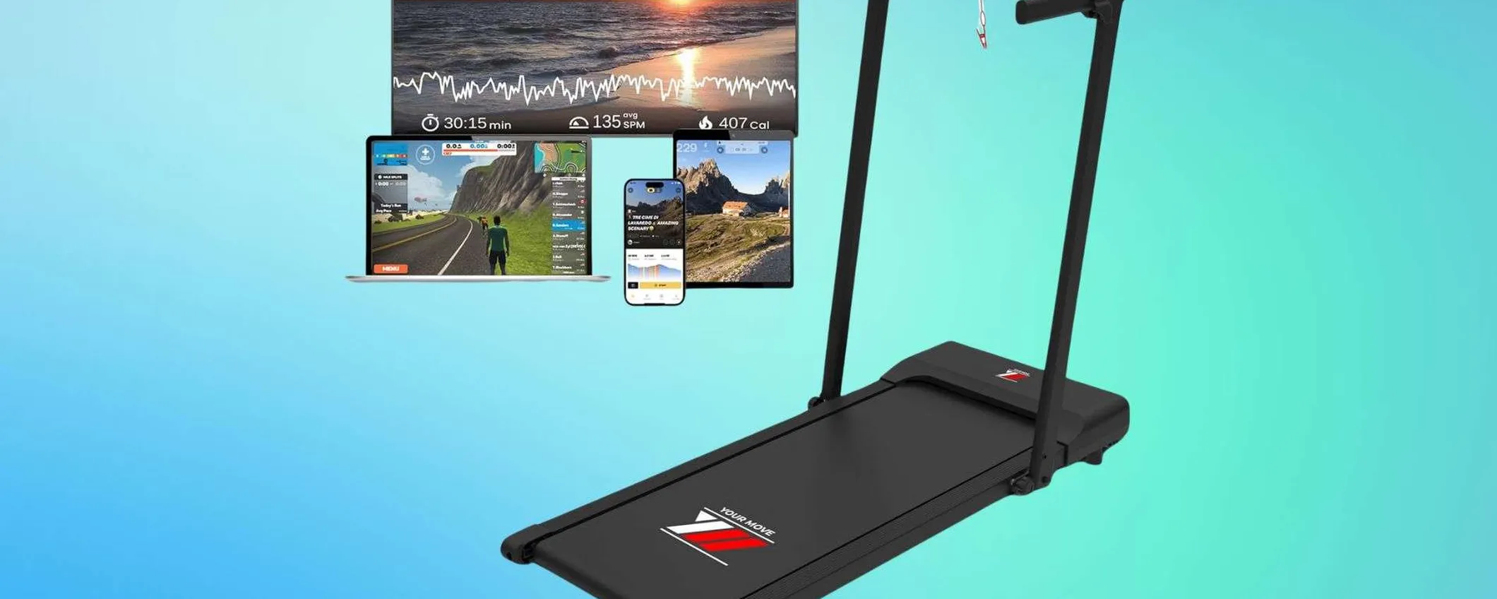 YM Tapis Roulant Elettrico NEXT 1000: compatto e versatile, ora ad un super prezzo