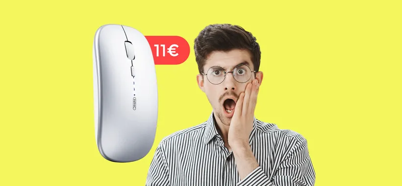 Mouse wireless silenzioso, comodo ed INFALLIBILE: ad 11€ è il migliore