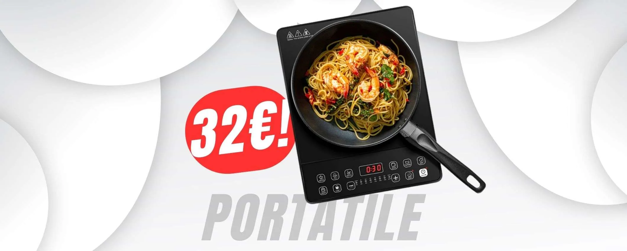 -50% di SCONTO per la PIASTRA a induzione PORTATILE!