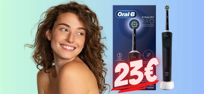 Oral-B Vitality Pro: lo spazzolino elettrico più ECONOMICO, solo 23€