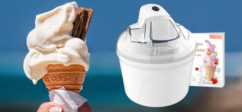 Gelatiera elettrica automatica a 27€: il gelato BUONO si fa in un attimo
