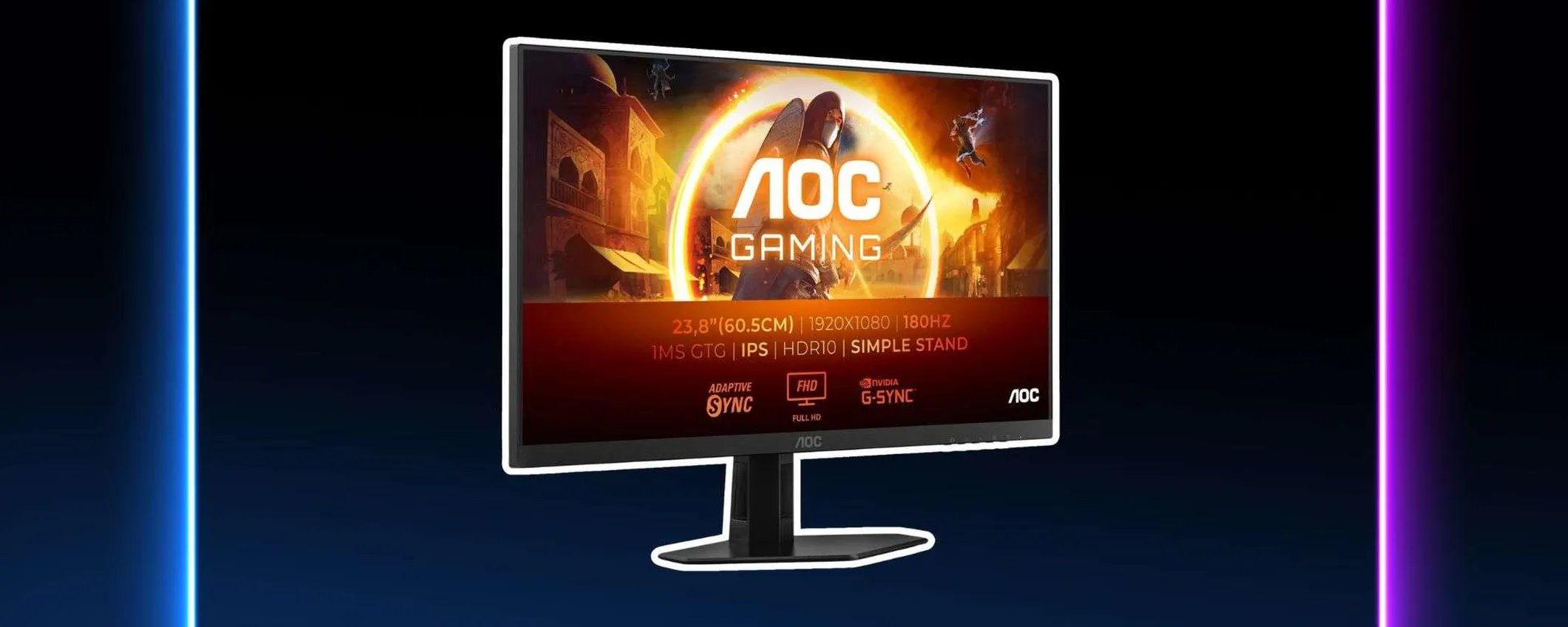 AOC Gaming 24G4XED: esperienza gaming fluida a meno di 130€