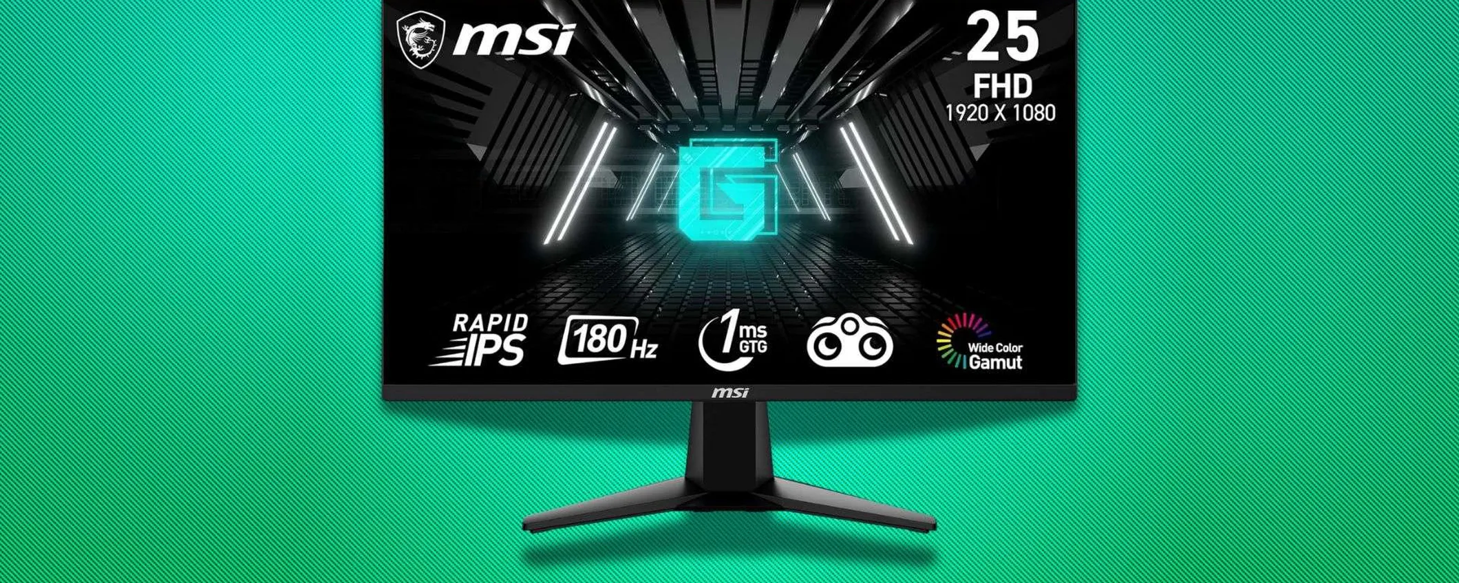 Monitor gaming MSI G225F: prestazioni elevate ad appena 99,99€ (Amazon)