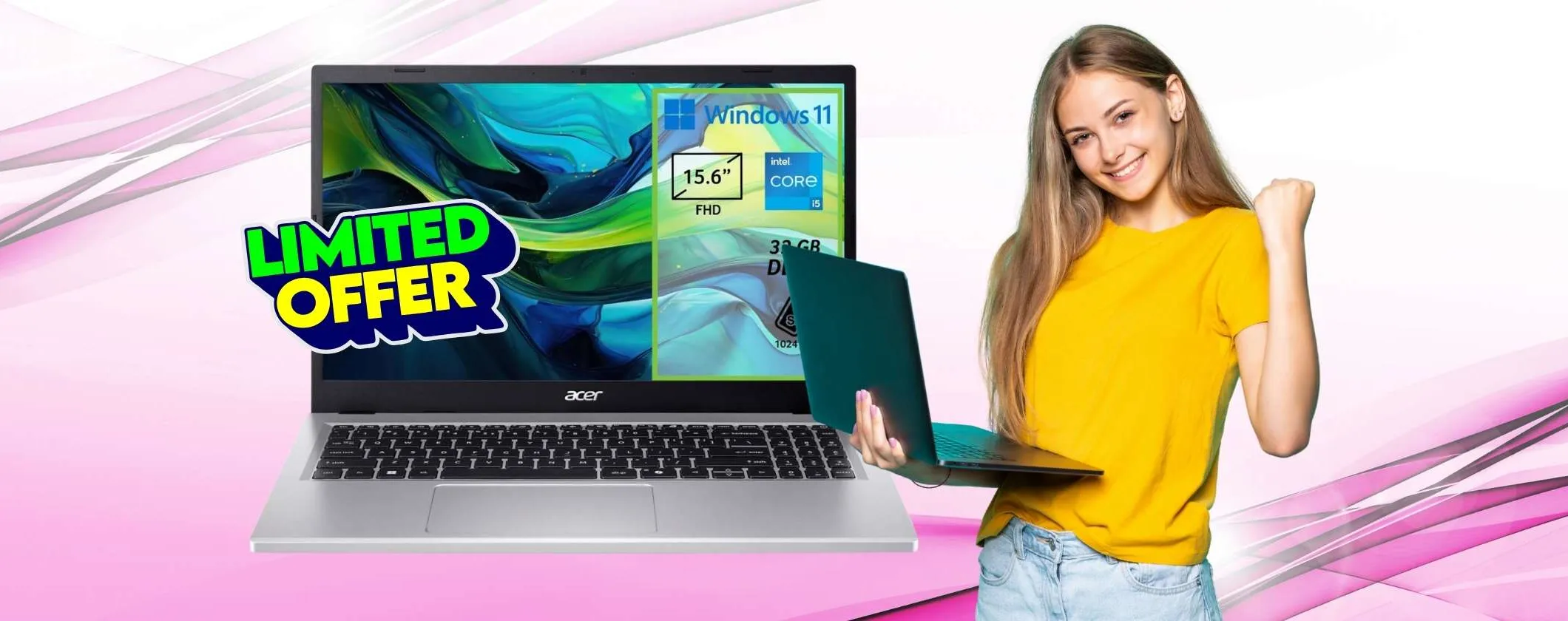 Acer Aspire Go 15: Intel Core i5, 32GB RAM e 1TB SSD a un prezzaccio