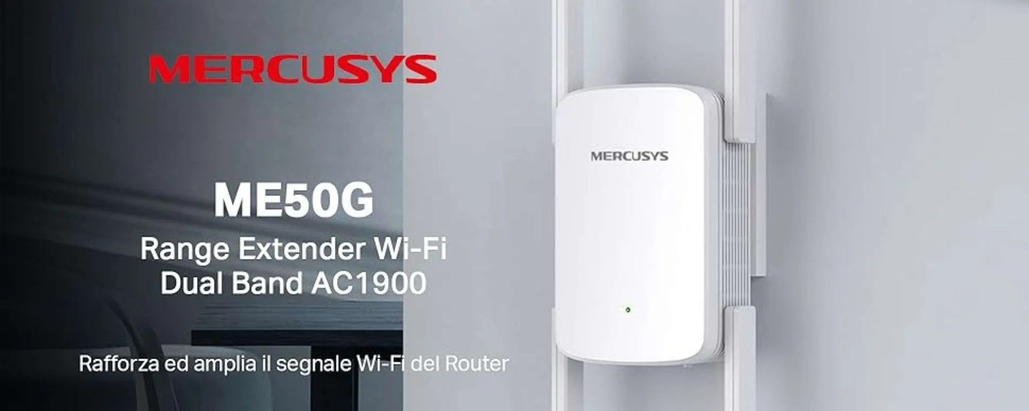 Ripetitore Wi-Fi Mercusys in offerta: fino a 1900Mbps in tutta la casa