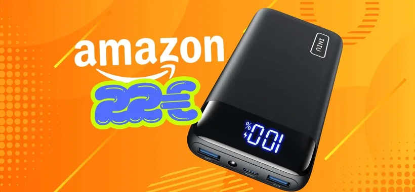 Power Bank INIU da 20000mAh con display e 3 uscite per ricaricare di tutto (22€)