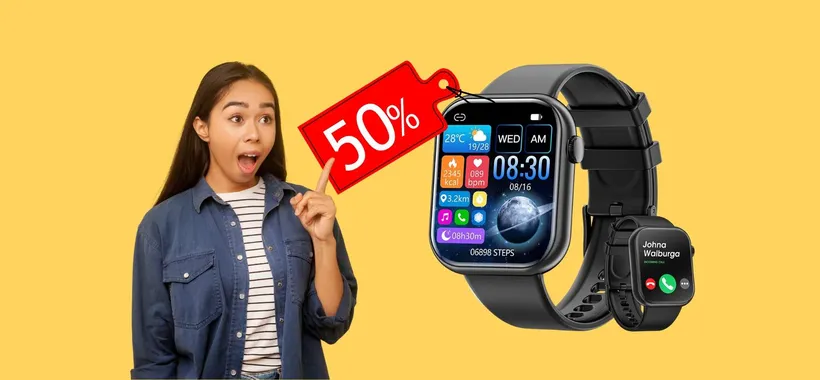 Con questo smartwatch puoi rispondere alle chiamate, ora è al 50%